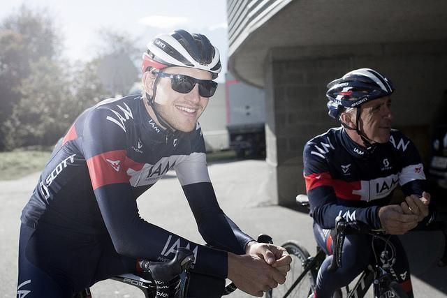 Matthias Br&auml;ndle (IAM Cycling) was relaxed before his hour record attempt