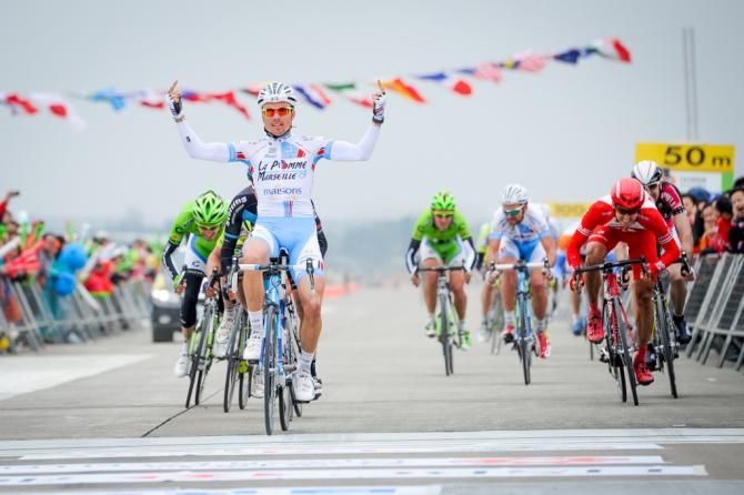 Stage 2 victory to Benjamin Giraud of La Pomme Marseille