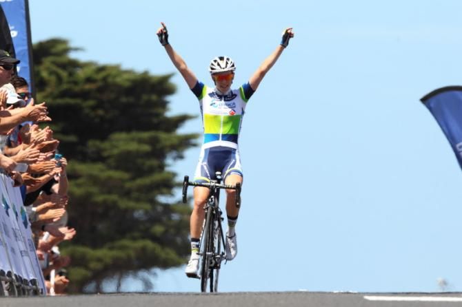 Tiffany Cromwell (Orica - AIS) wins in Portarlington - a repeat of her 2011 victory