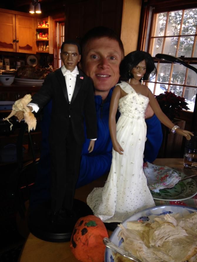 We had some pretty distinguished guests at Thanksgiving in Vermont