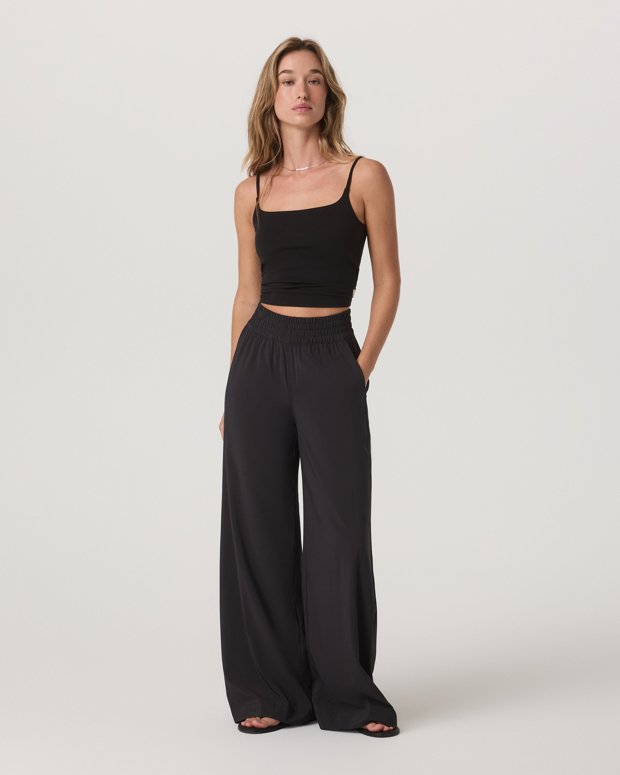 Villa Wideleg Pant - Black - Xxs