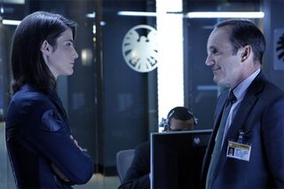 Agent Hill and Agent Coulson in Agents of SHIELD