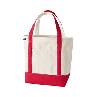 Medium Natural 5 Pocket Open Top Canvas Tote Bag