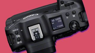 The top plate of the Canon EOS R3 camera