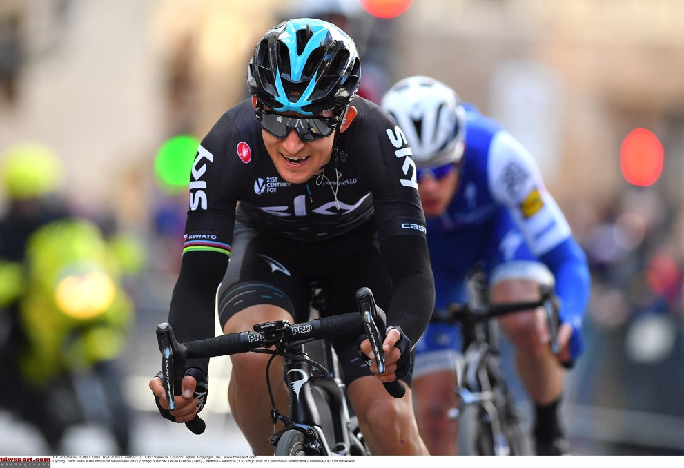 Michal Kwiatkowski (Team Sky) on the attack