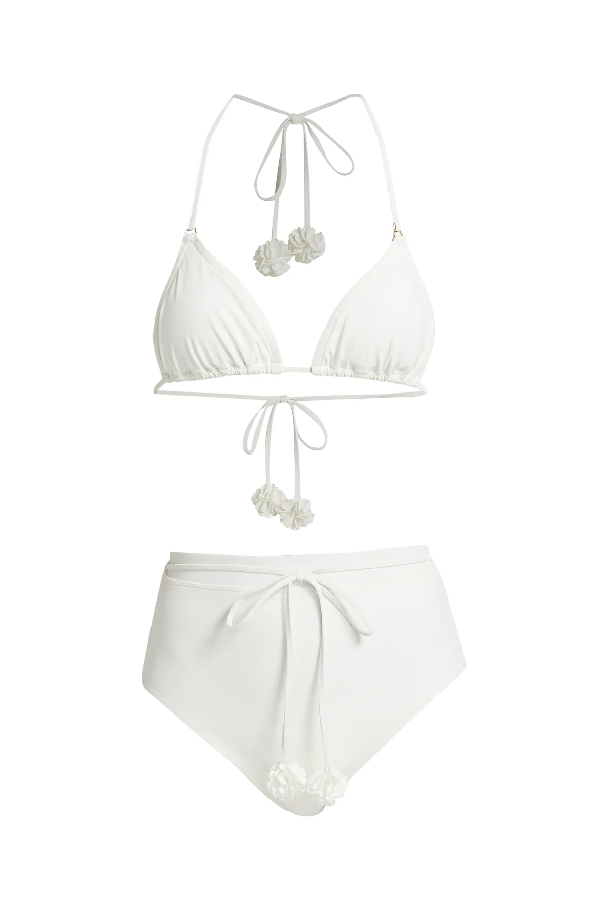 Zimmermann, Everley Flower Trim Halterneck Bikini Set