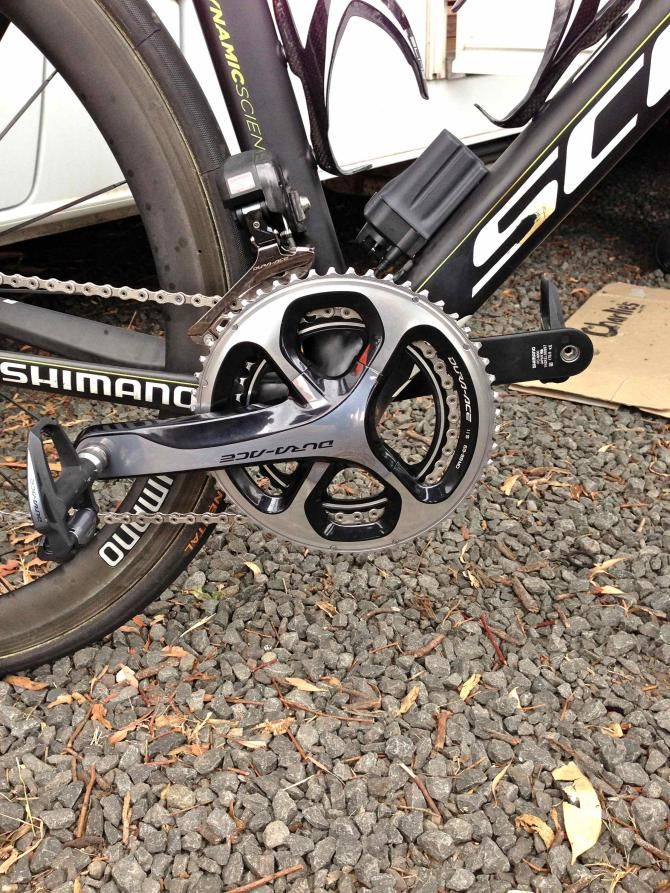 A fresh Shimano Dura-Ace FC-9000 for the 2012 Australian road champion