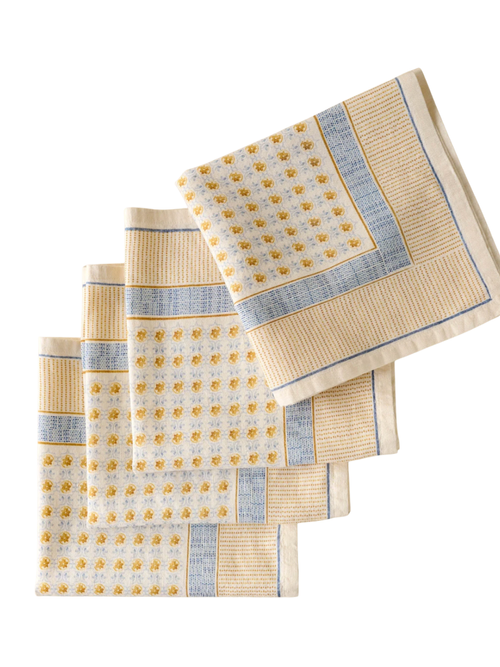 Luna Floral Printed Napkin Set of Four