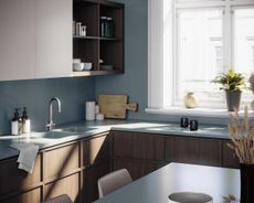 a kitchen with consentino surfaces