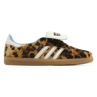 Adidas and Wales Bonner Samba sneakers in leopard print