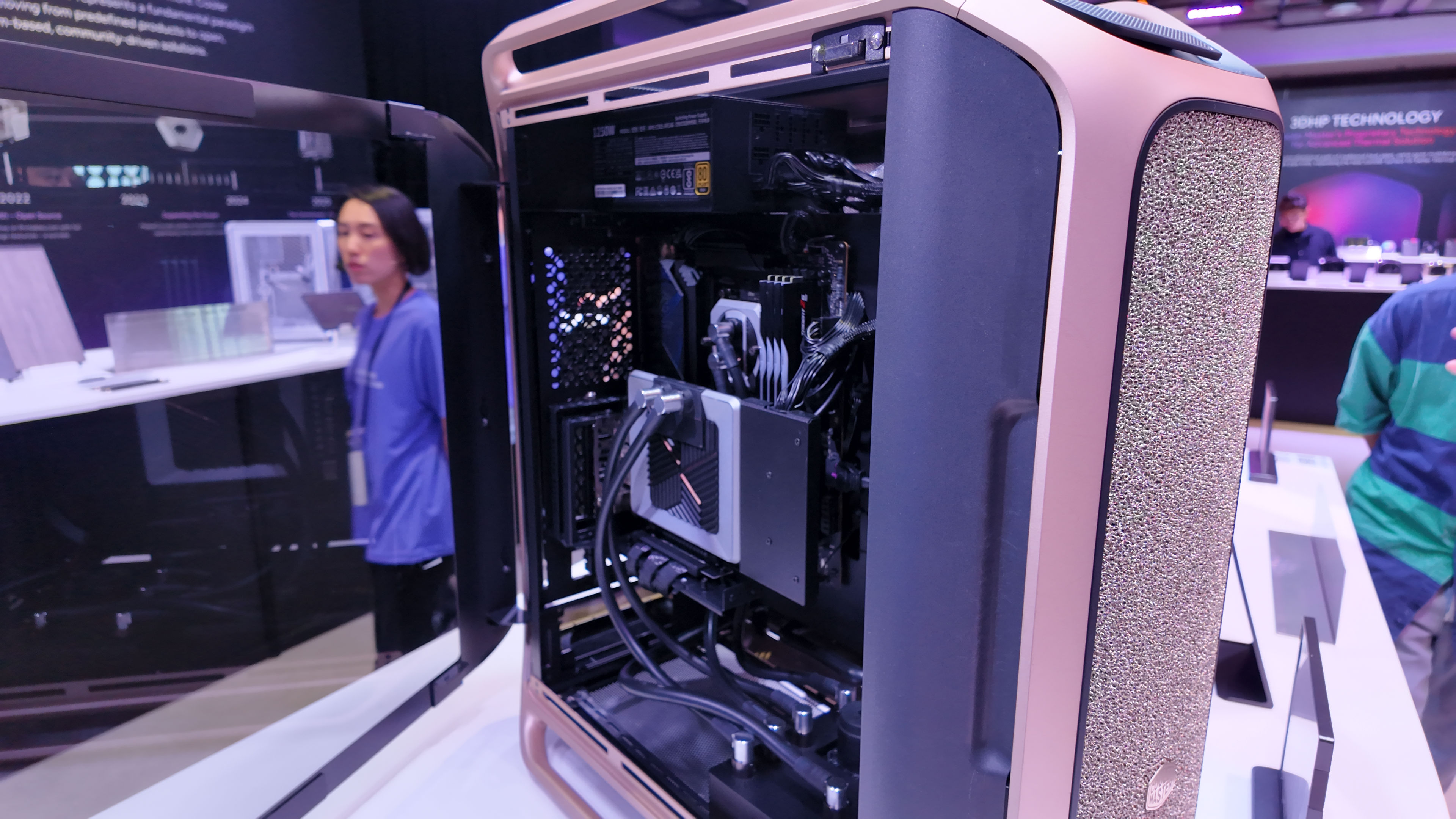 A photo of the Cooler Master Cosmos 2025, as displayed at Computex 2025