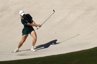 Charley Hull escapes from the sand