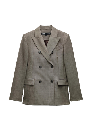 Fitted Wool Blend Jacket Zw Collection