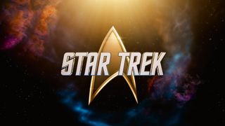 Star Trek logo on space background