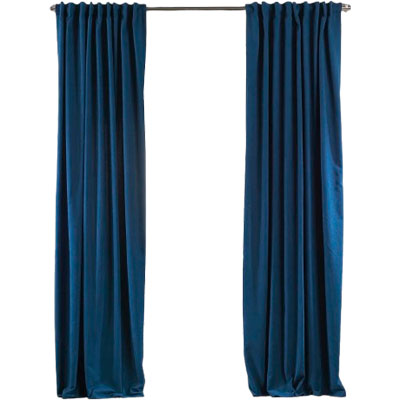 blue thermal curtains from Wayfair