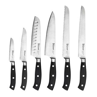 Procook silver and black knife set