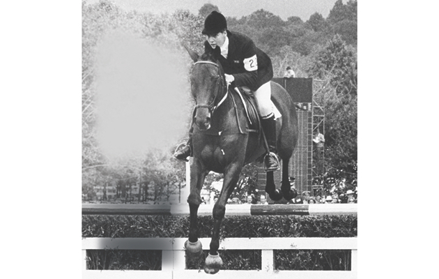 Jane Bullen, first woman member of a British Olympic equestrian team, negotiates a jump on &amp;#147;Our Nobby&amp;#148; as the British team move toward a gold medal win in the three-day equestrian eventing at the Summer Olympic Games in Mexico City, Mexico on Oct. 21, 1968. The event consists of dressage, cross-country and jumping events. (AP Photo)
