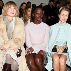 Anna Wintour, Lupita Nyong'o And Naomi Watts At New York Fashion Week AW14