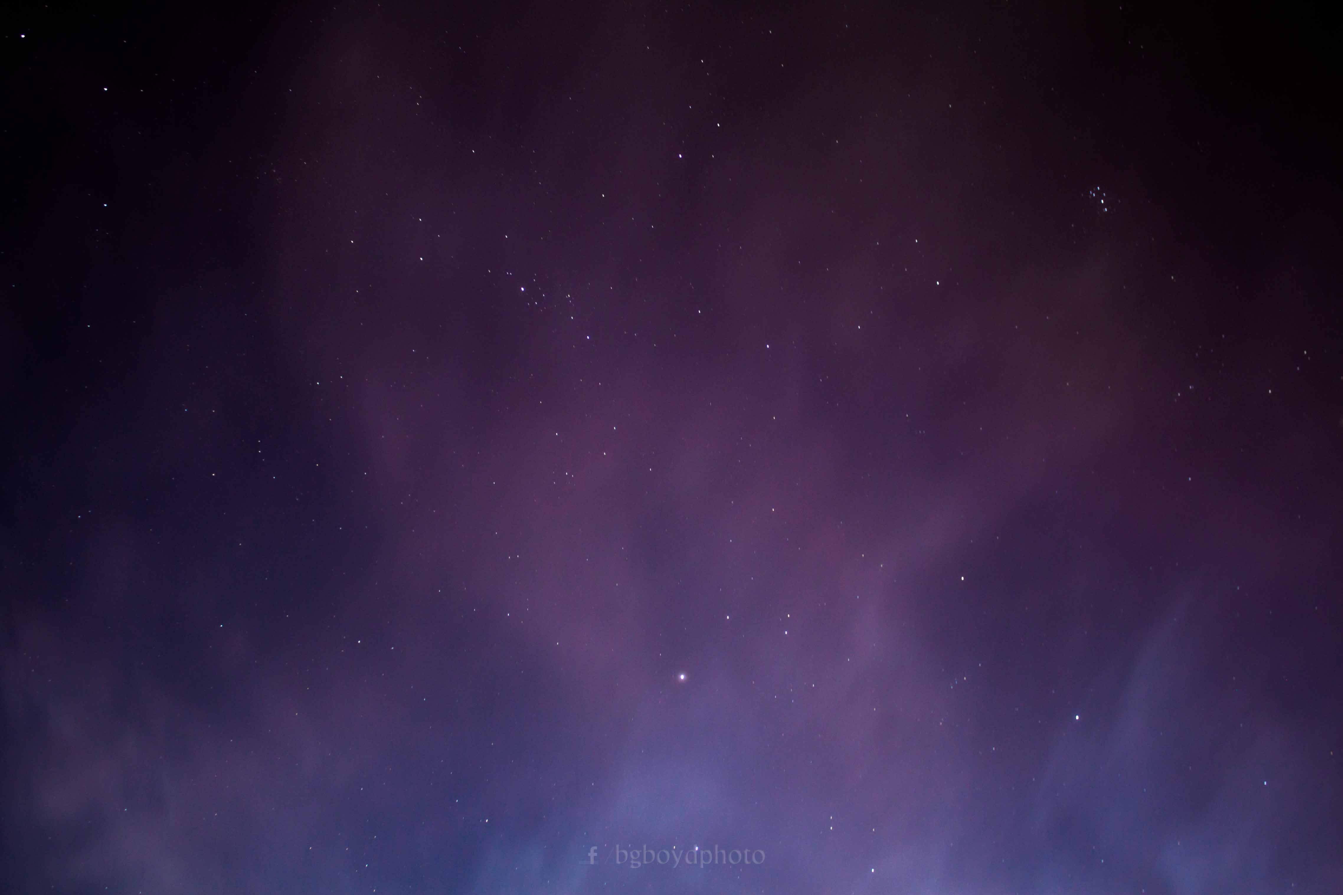 Purple Sky With Stars