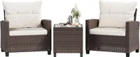 Shintenchi 3 Pieces Patio Furniture Set Shintenchi 3 Pieces Patio Furniture Set