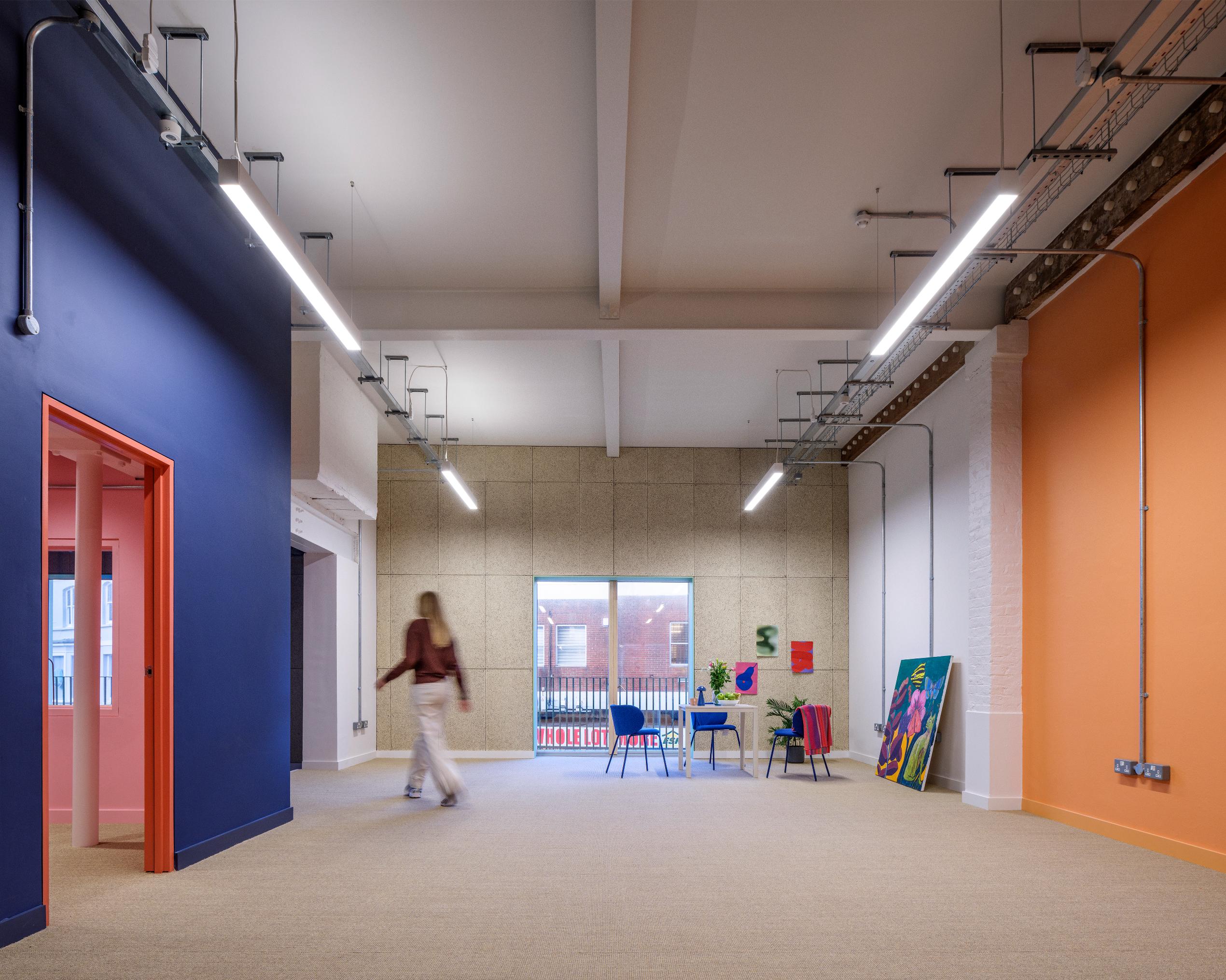colourful youth club interior