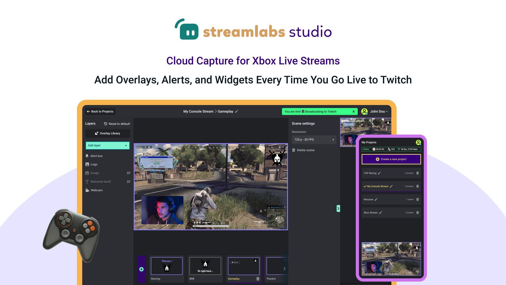 Streamlabs Studio is a collaboration between Streamlabs, Xbox and ...