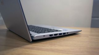 A closeup of the Acer Aspire 5 A514-54's left-hand ports