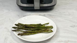 Asparagus cooked in the Paris Rhône Air Fryer