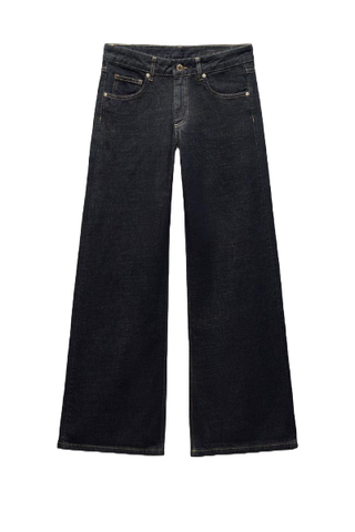 Zw Collection Wide Leg Low Rise Jeans