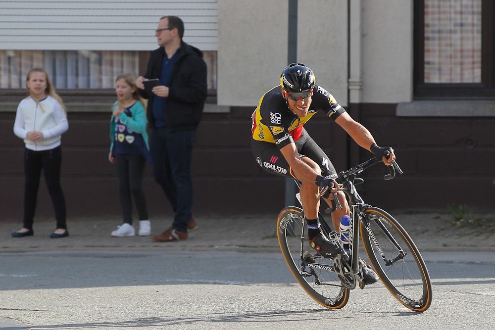 Philippe Gilbert on his way to winning stage 1 at Three Days of De Panne