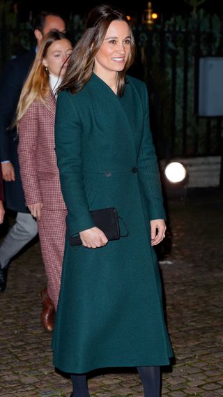 Pippa Middleton attends the 'Together at Christmas' community carol service at Westminster Abbey on December 8, 2021