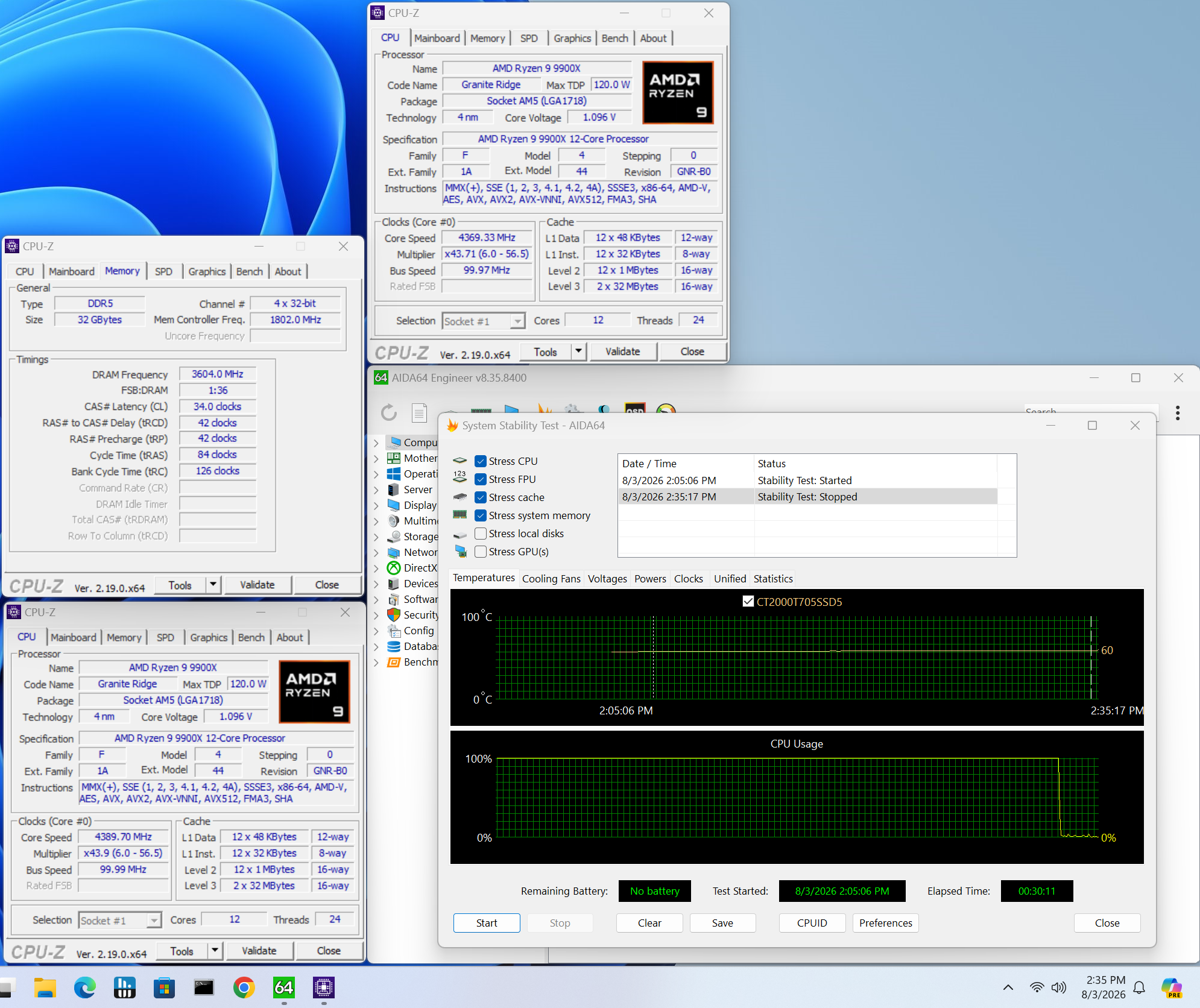 ASRock X870E Taichi White - Memory overclocking