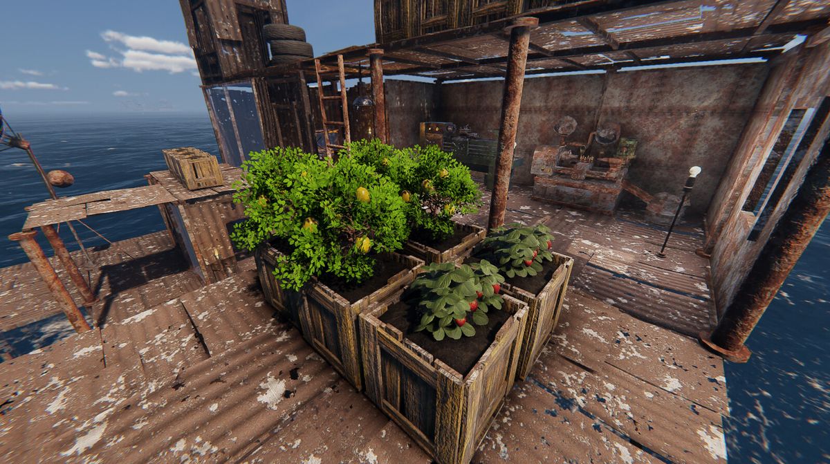 An image from flooded world survival game Sunkenland