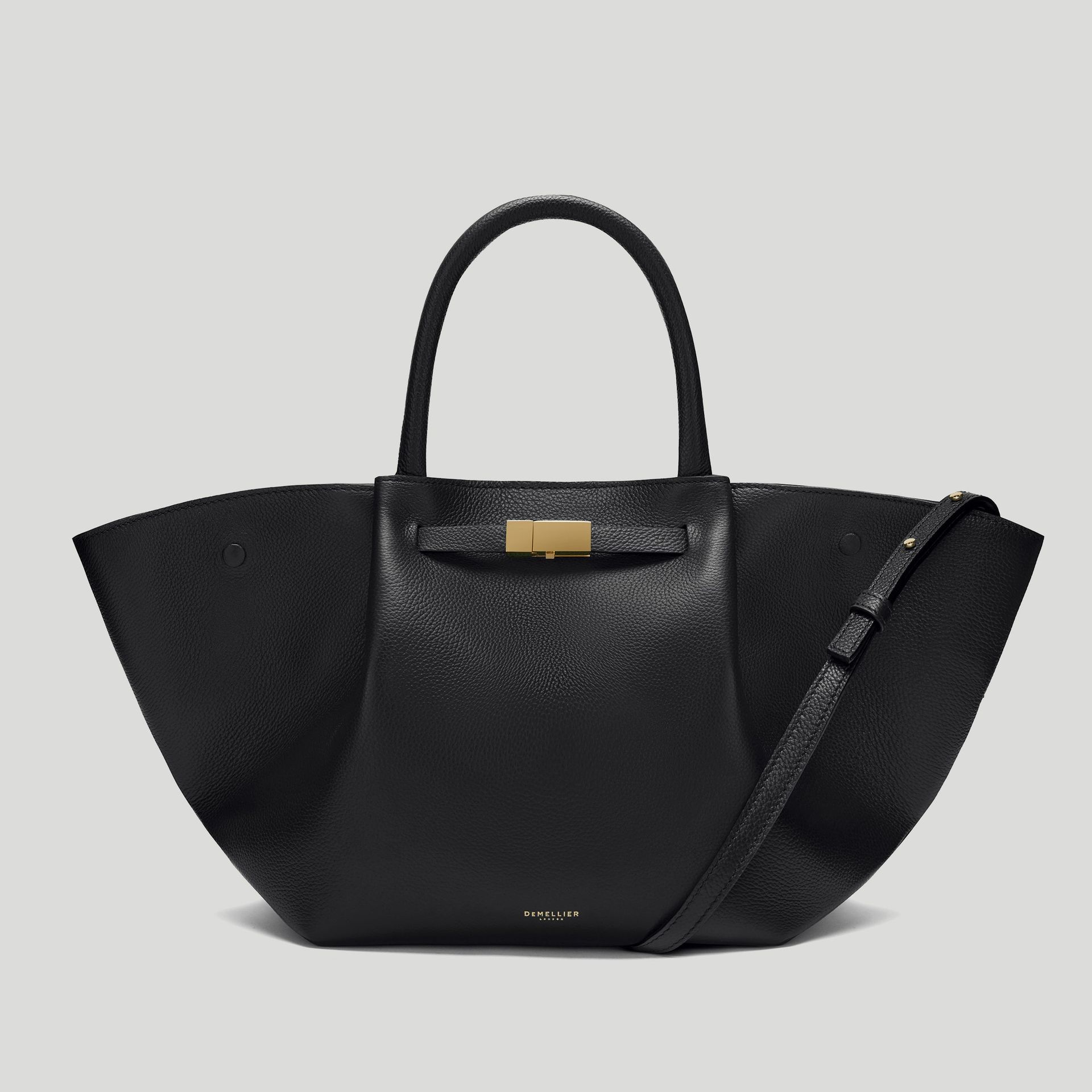 The Midi New York | Black Small Grain | Demellier