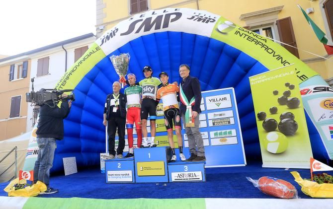 Elite men's podium for stage 2