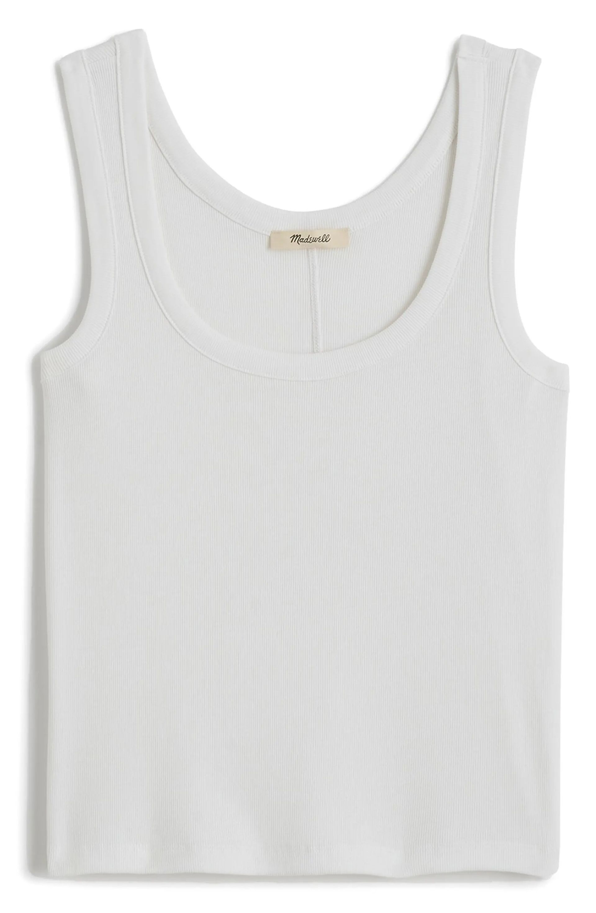 Scoop Neck Regenerative Cotton Rib Tank