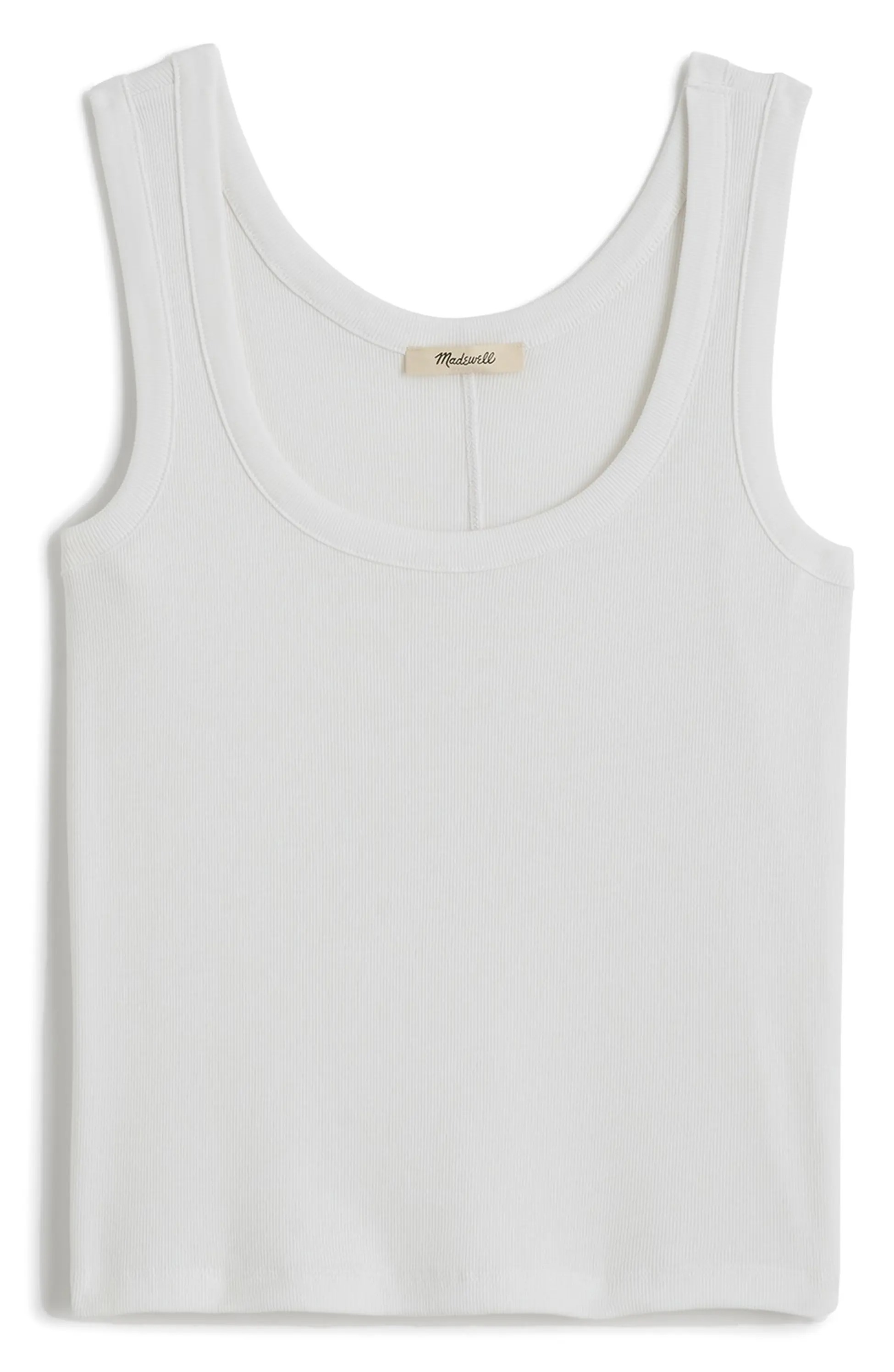 Scoop Neck Regenerative Cotton Rib Tank