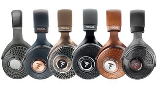 Focal headphone range - six headphones arranged one after the other