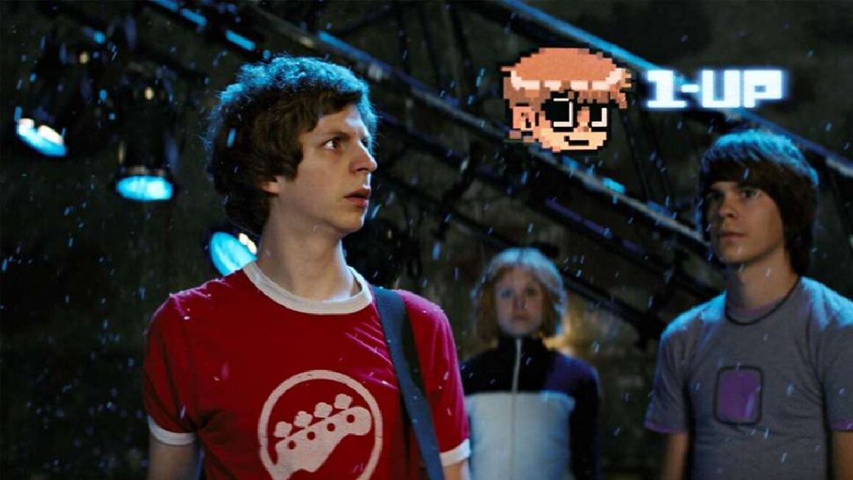 Michael Cera in Scott Pilgrim vs. The World.