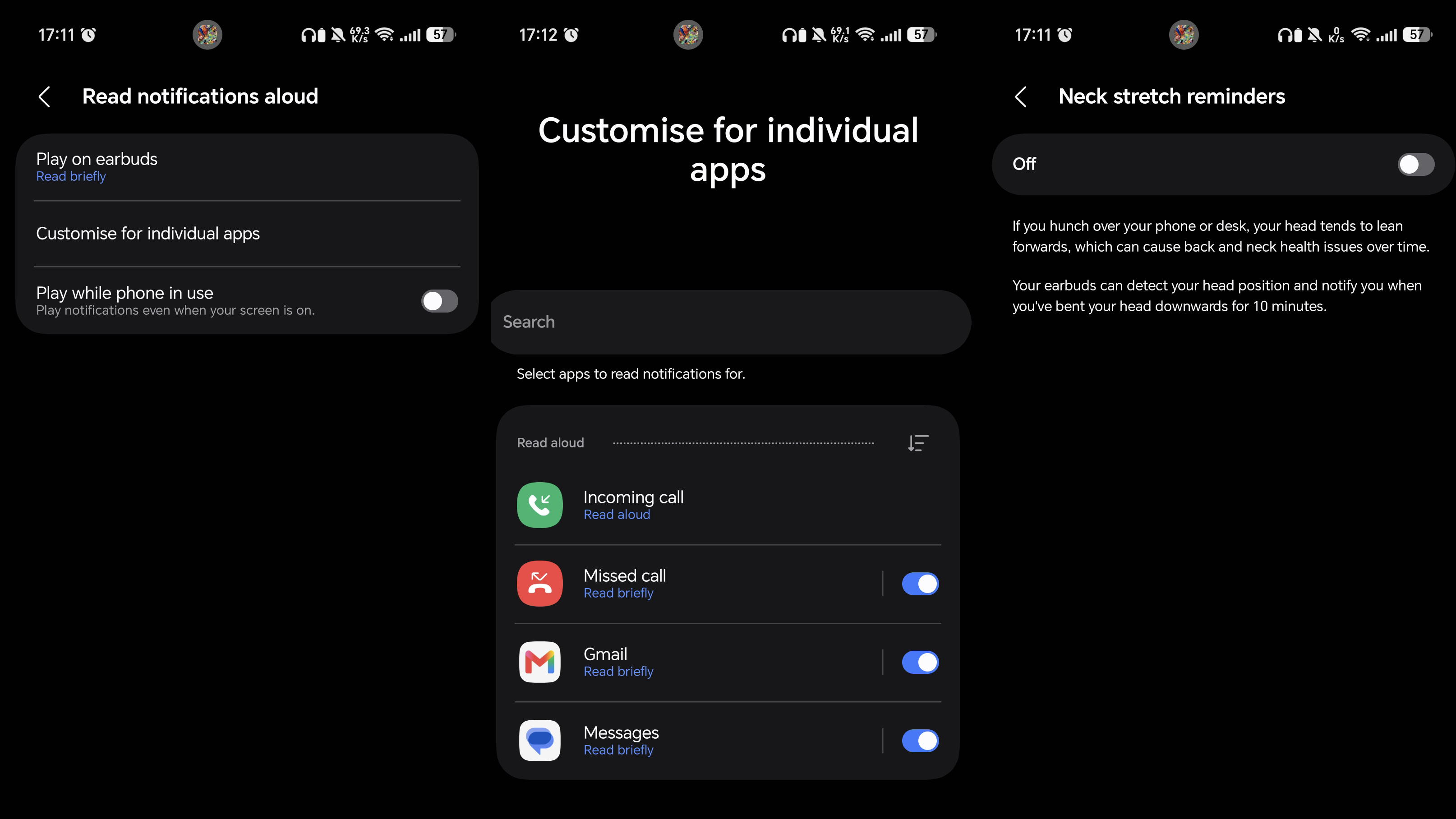 Samsung Galaxy Buds 4 Pro controls in Galaxy Wearable app on Android