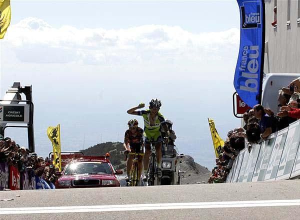 Stage winner Sylvester Szmyd (Liquigas)