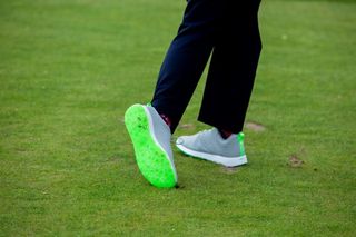 Skechers Go Golf Elite V.4 Shoe sole during swing