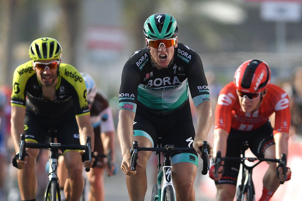 Pascal Ackermann (Bora-Hansgrohe) won stage 1