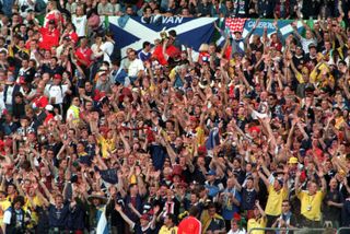 Scotland fans turned out in force for their World Cup clash with Norway in 1998 (PA)