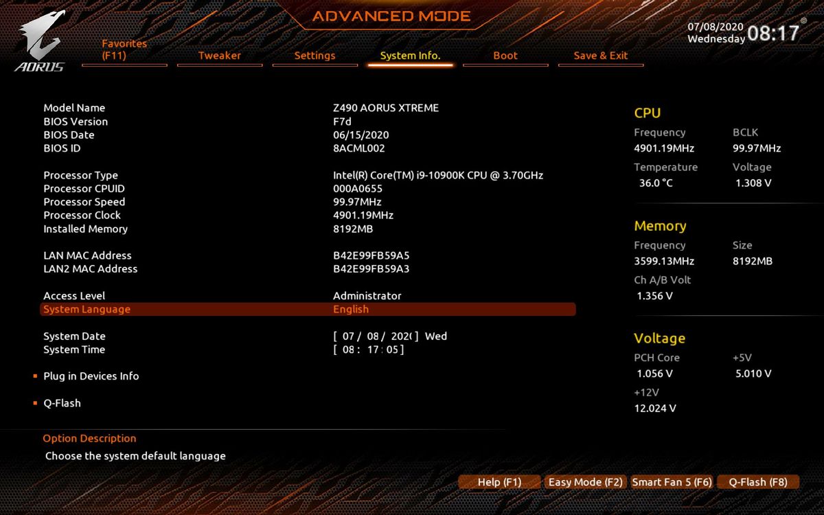 Gigabyte Z490 Aorus Extreme