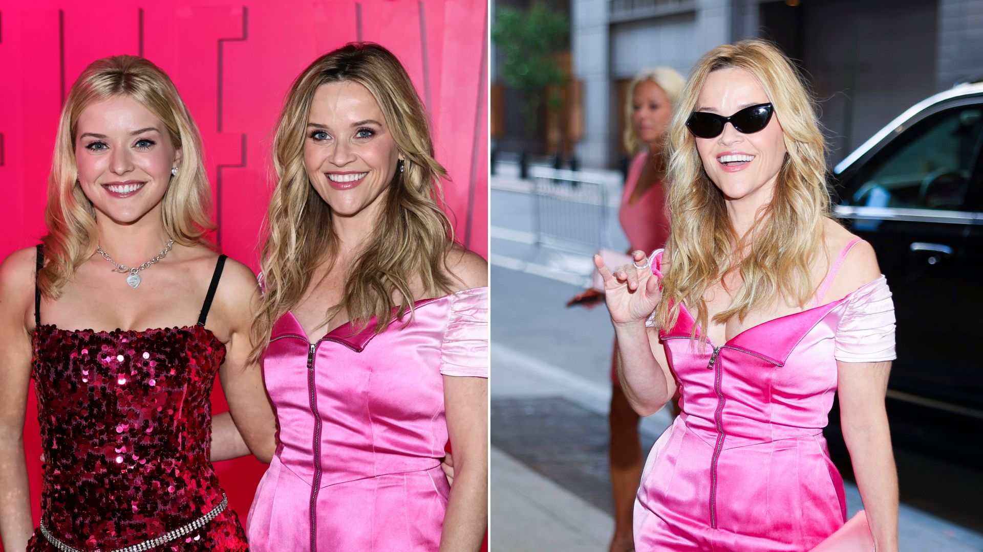 Reese Witherspoon Is Elle Woods Incarnate in a Pink Prada Dress for the 25th Anniversary of 'Legally Blonde'