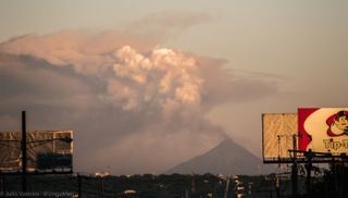 Momotombo eruption seen on Dec. 2, 2015.