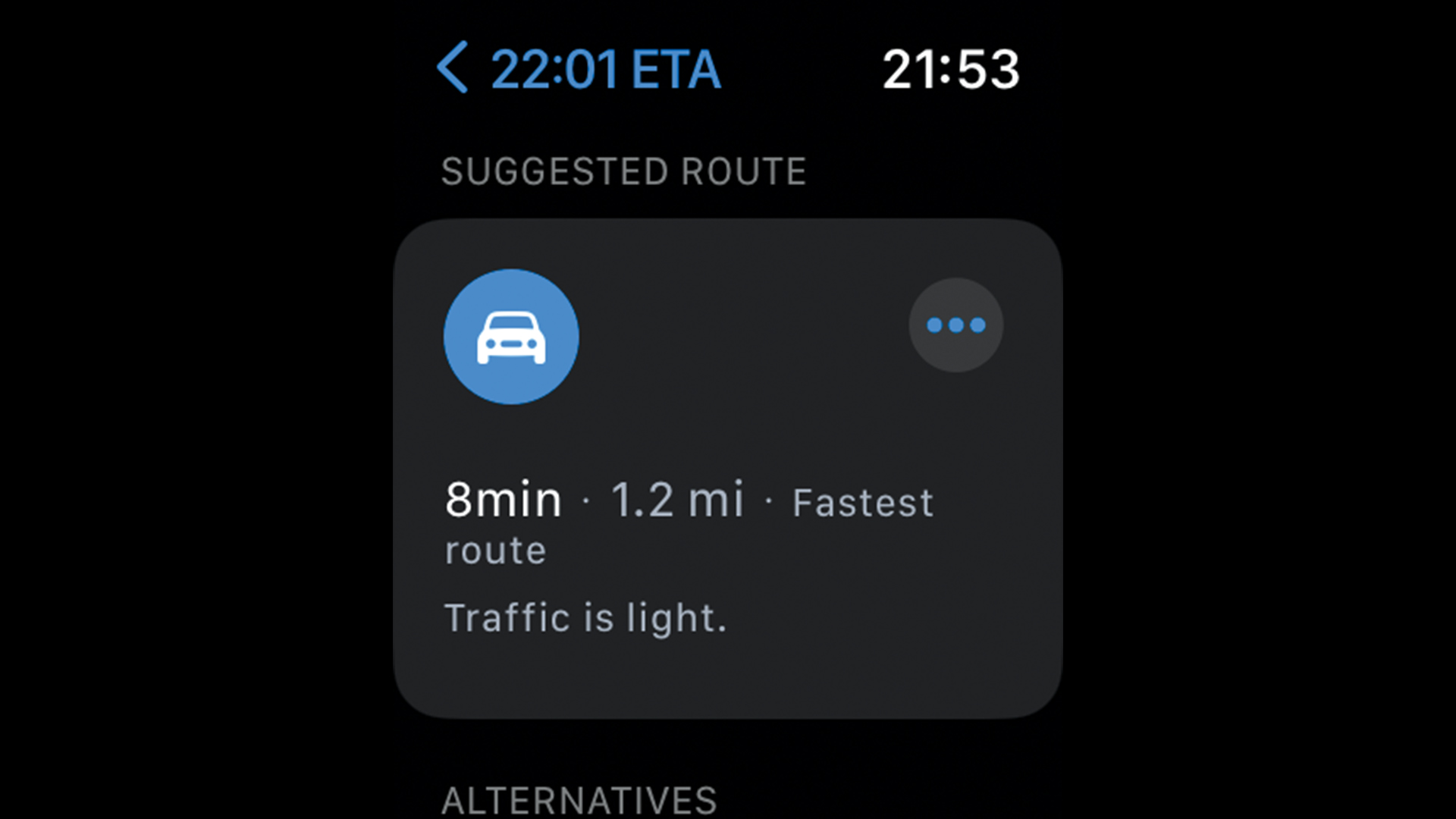 Get directions with the "Find" app on Apple Watch