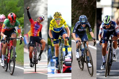 Top five contenders collage for the Tour de France Femmes 2023