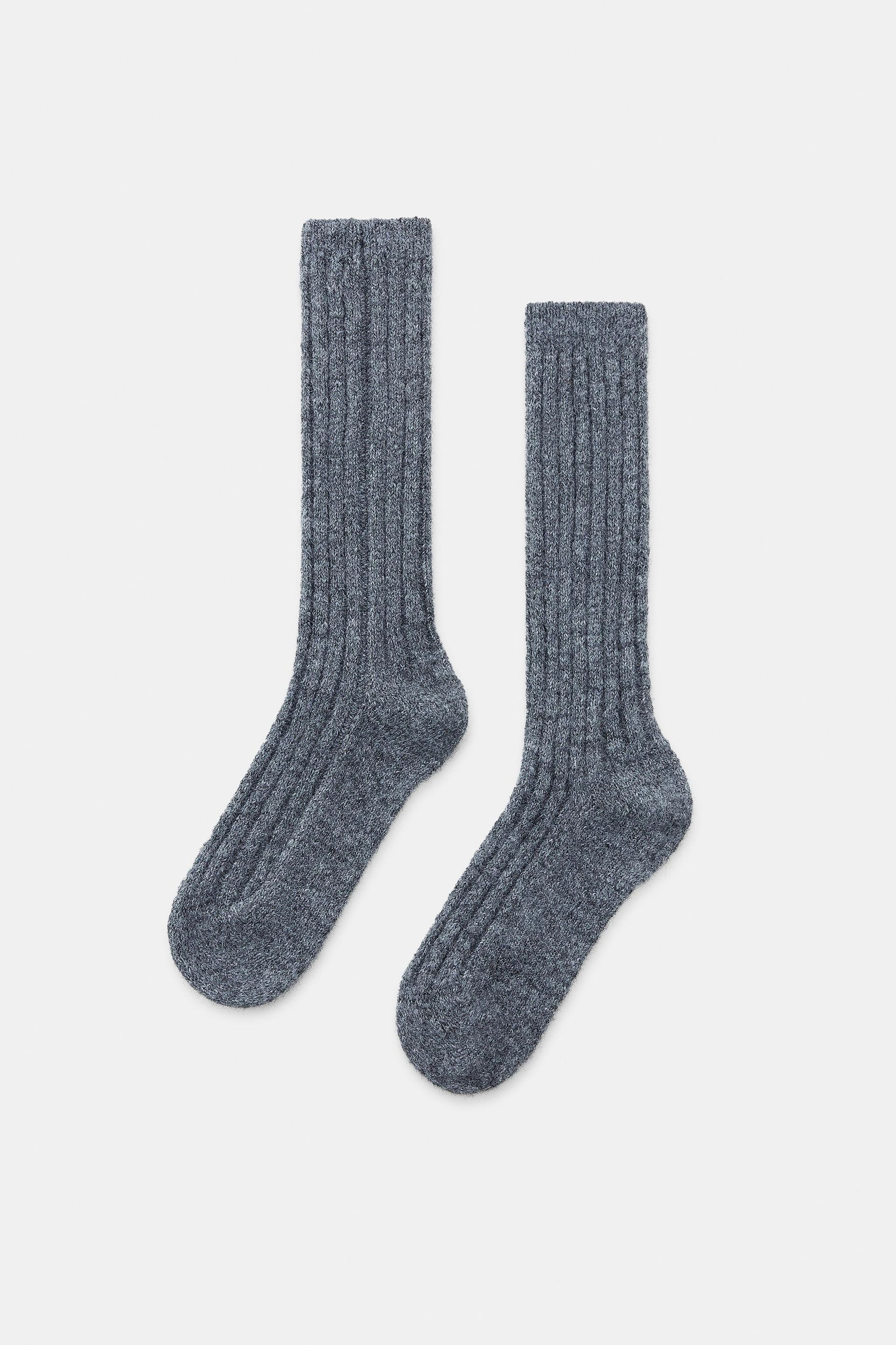 Ribbed Long Socks